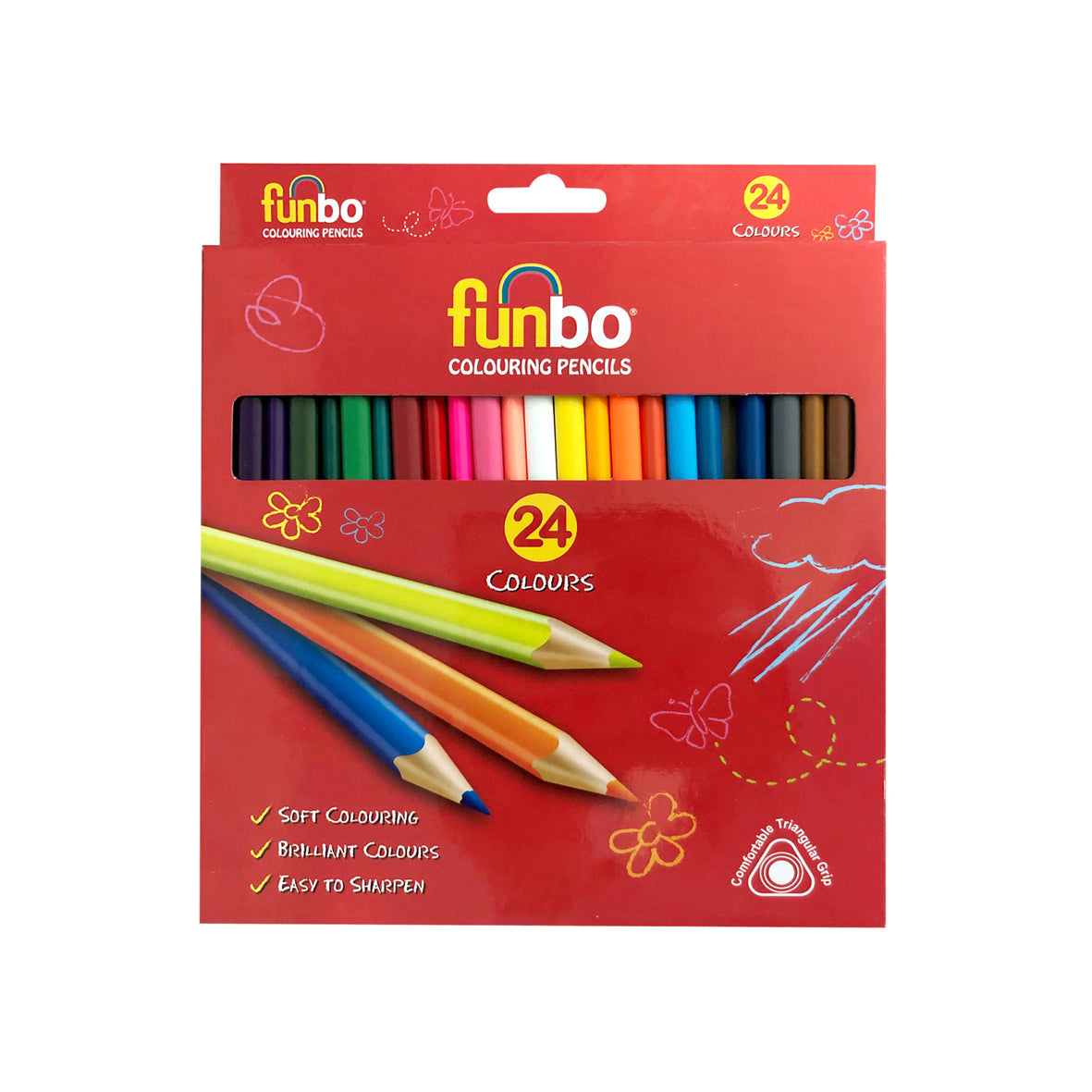 Funbo Coloring Pencils - (Pack of 24) - Al Masam Stationery LLC