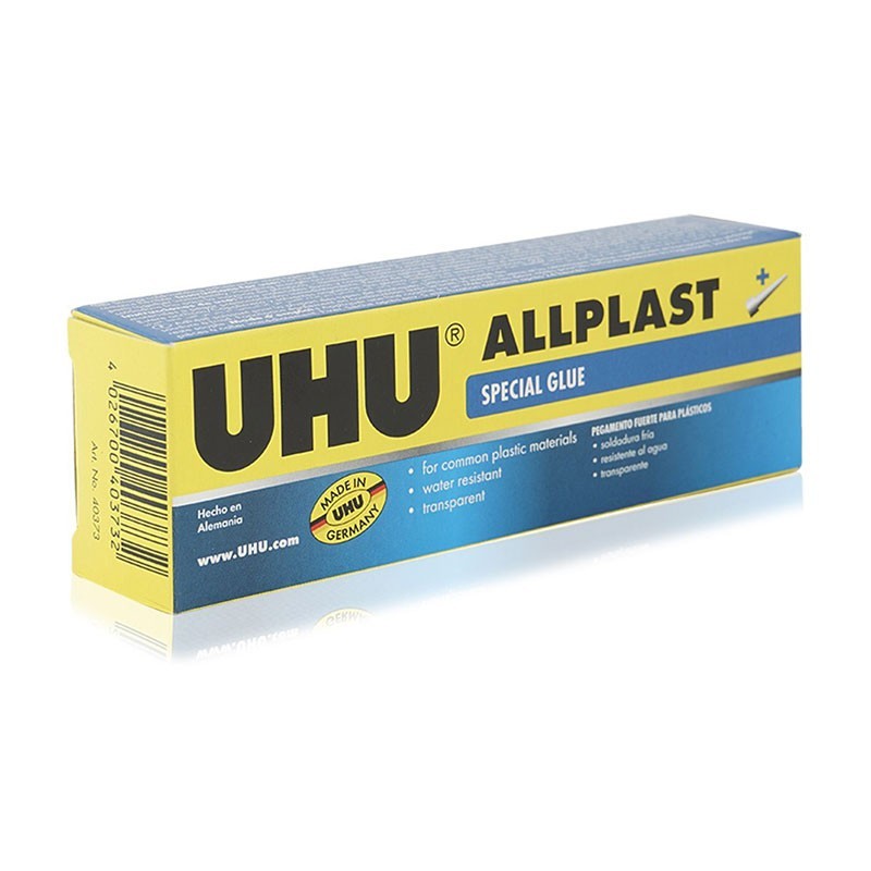 UHU ALL PLAST TUBE 33ML (Pkt of 10pc)-40373 - Al Masam Stationery LLC Main image