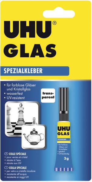 UHU glas 3g Tube Blister-046685 - Al Masam Stationery LLC Main image