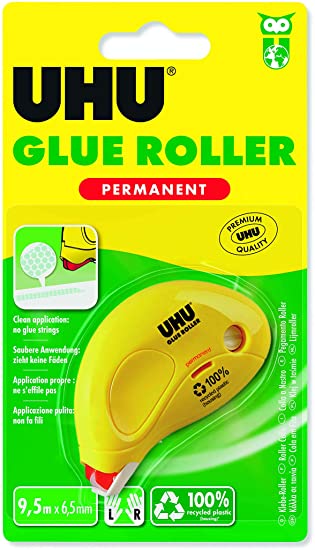 UHU GLUE ROLLER PERMANENT-50465, 6.5 X 8.5M BLISTER - Al Masam Stationery LLC Main image