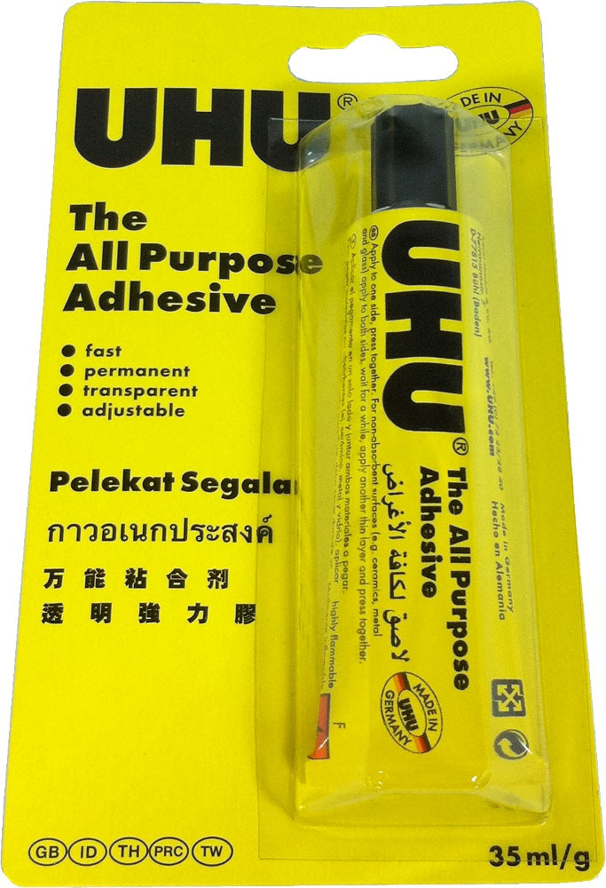 UHU High Resistance ALL PURPOSE ADHESIVE 35ML BLISTER - Al Masam Stationery LLC Main image