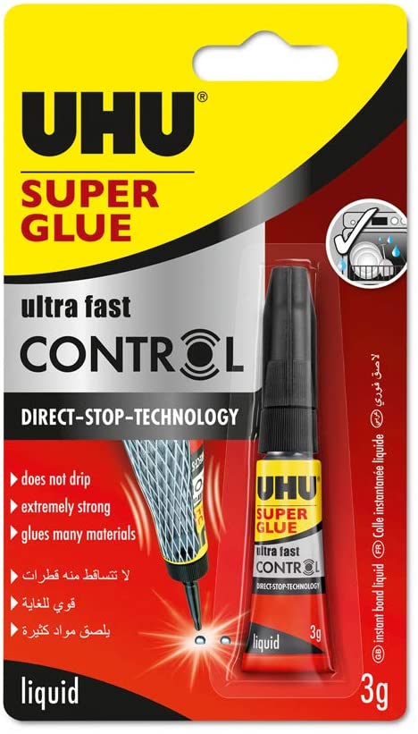 UHU SUPER GLUE CONTROL 3G BL - Al Masam Stationery LLC Main image