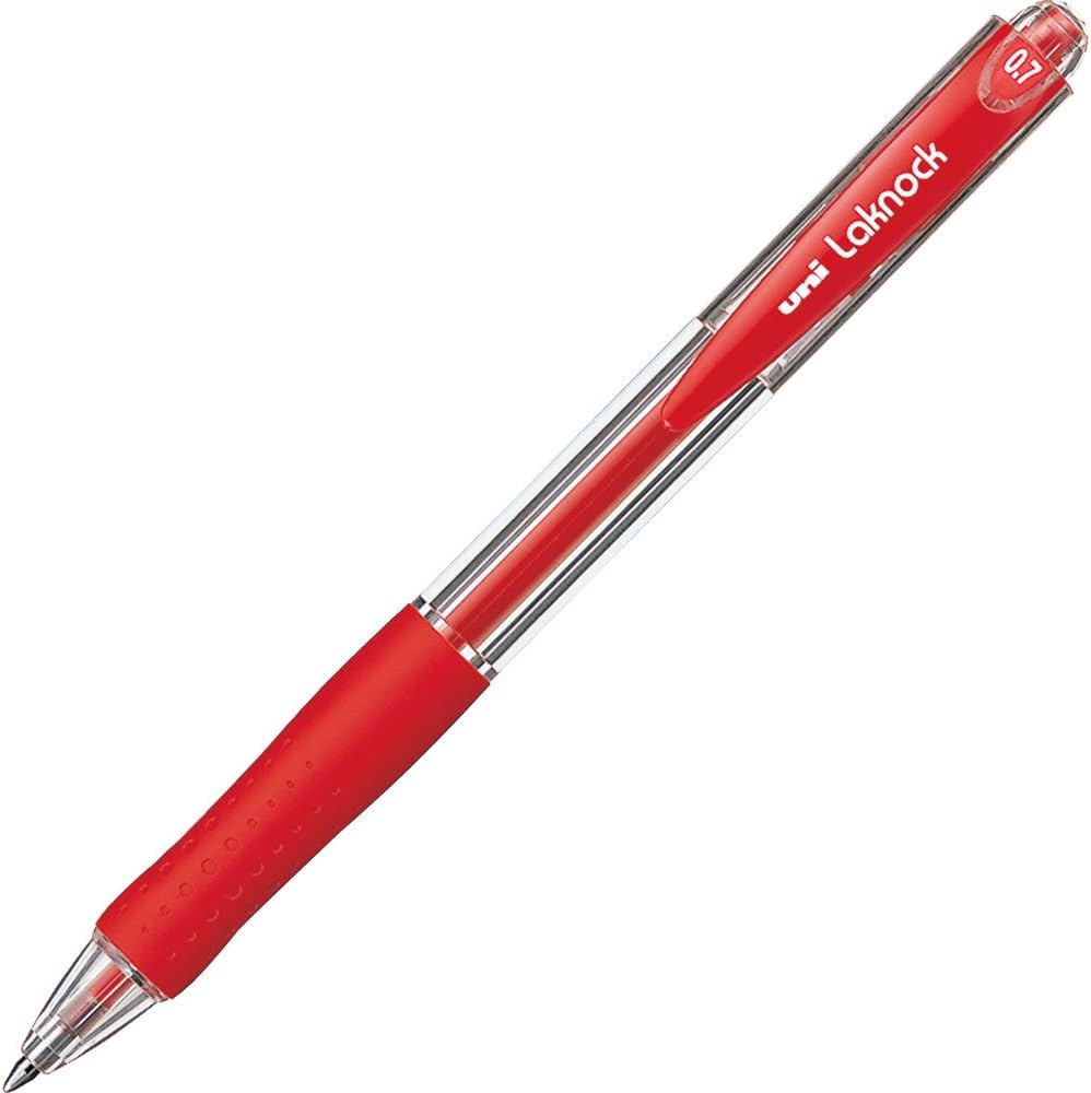 Unilacknock 0.7mm - Red - Al Masam Stationery LLC Main image