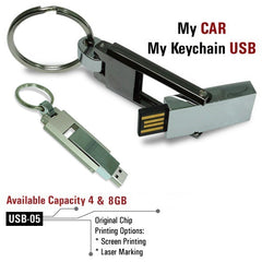 Metal keychain USBs - Model 4 - Al Masam Stationery LLC