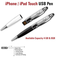 Crystal Touch Screen USB Pen - Al Masam Stationery LLC