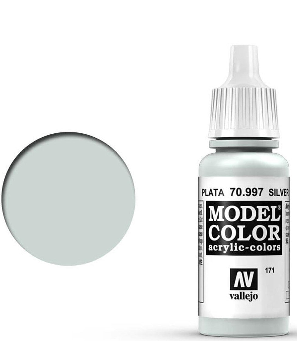 Vallejo 171:MODELCOLOR 997-17ML. SILVER - Al Masam Stationery LLC