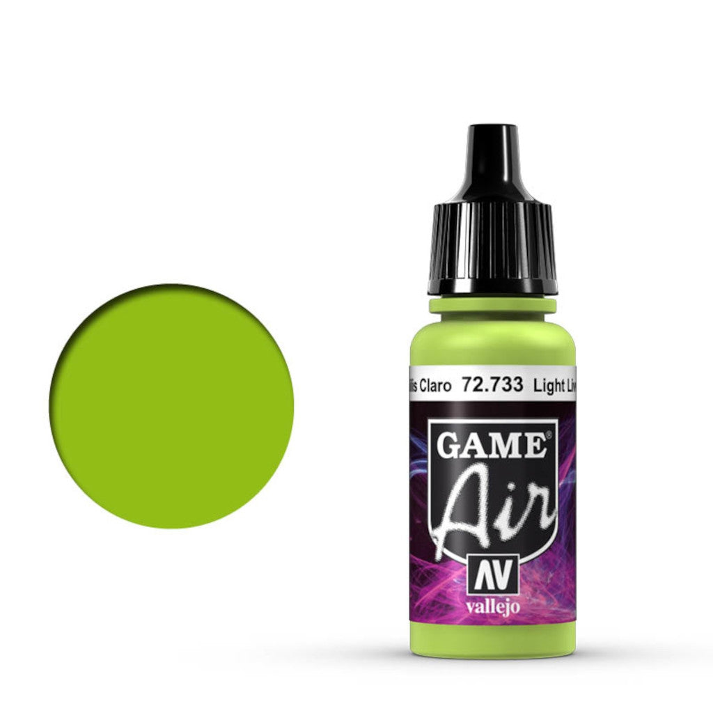 Vallejo GAME AIR 733-17ML. LIGHT LIVERY GREEN - Al Masam Stationery LLC