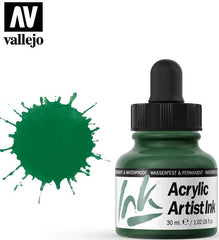 Vallejo Acrylic Artist Ink 30ml. Dark Green
