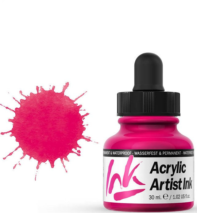 VALLEJO ACRYLIC ARTIST INK 30ML. PRIMARY MAGENTA - Al Masam Stationery LLC Main image
