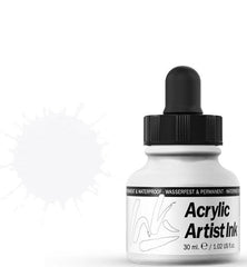 VALLEJO ACRYLIC ARTIST INK 30ML. WHITE - Al Masam Stationery LLC