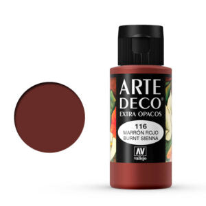 VALLEJO Art Deco 116-60ML. Burnt Sienna - Al Masam Stationery LLC Main image