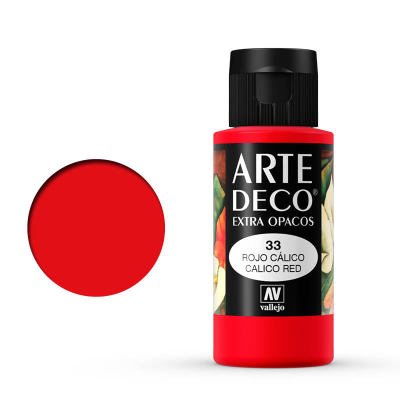 VALLEJO Art Deco 033-60ML. Calico Red - Al Masam Stationery LLC
