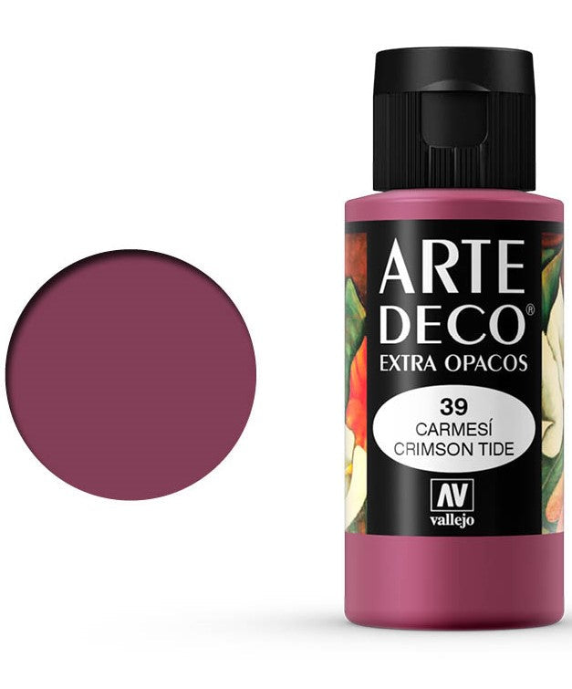 VALLEJO ART DECO 039-60ML. CRIMSON TIDE - Al Masam Stationery LLC Main image