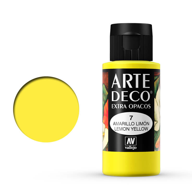 VALLEJO ART DECO 007-60ML. LEMON YELLOW - Al Masam Stationery LLC