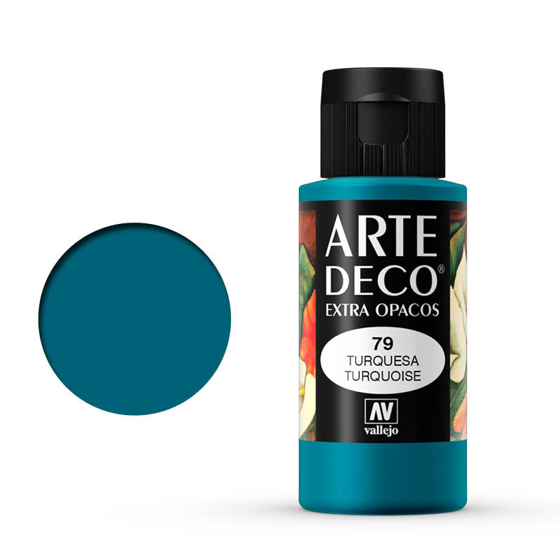 VALLEJO ART DECO 079-60ML. TURQUOISE - Al Masam Stationery LLC