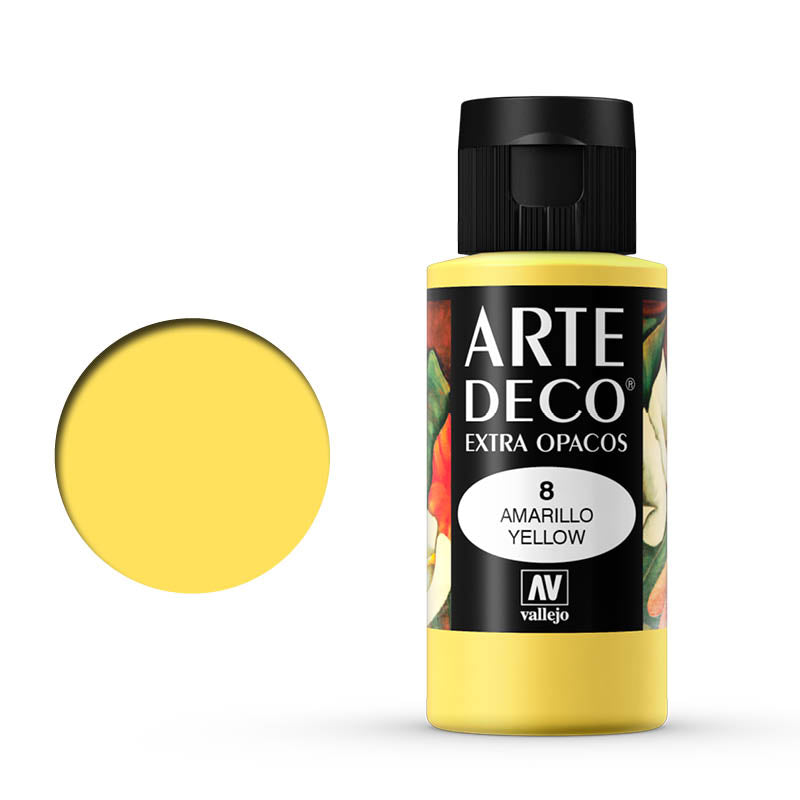 VALLEJO Art Deco 008-60ML. Yellow - Al Masam Stationery LLC Main image