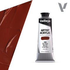 VALLEJO ACRYLIC ARTIST 306: 60 ML. MARS RED