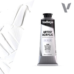 VALLEJO ACRYLIC ARTIST 320: 60 ML. ZINC WHITE