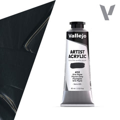VALLEJO ACRYLIC ARTIST 412: 60 ML. PAYNE'S GREY