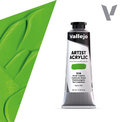 VALLEJO ACRYLIC ARTIST 516: 60 ML. CADMIUM GREEN