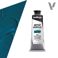 VALLEJO ACRYLIC ARTIST 604: 60 ML. COBALT TURQUOISE