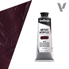 VALLEJO ACRYLIC ARTIST 810: 60 ML. QUINACRIDONE VIOLET