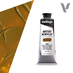 VALLEJO ACRYLIC ARTIST 820: 60 ML. NICKEL AZO YELLOW