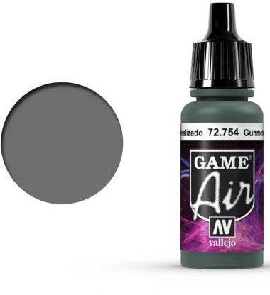 Vallejo GAME AIR 754-17ML. GUNMETAL - Al Masam Stationery LLC Main image