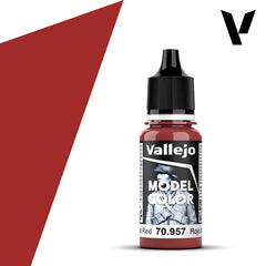 Vallejo 031:MODELCOLOR 957-17ML. FLAT RED