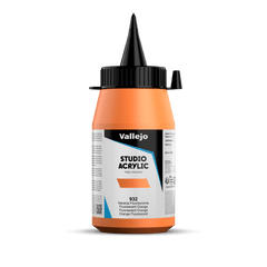 Vallejo ACRYLIC STUDIO FLUO 932-500ML. FLUORESCENT ORANGE