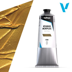 VALLEJO ACRYLIC STUDIO 38:125ML. GOLD