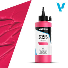VALLEJO ACRYLIC STUDIO 57: 200 ML. ROSE RED AZO