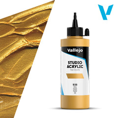 VALLEJO ACRYLIC STUDIO 938:200ML. GOLD