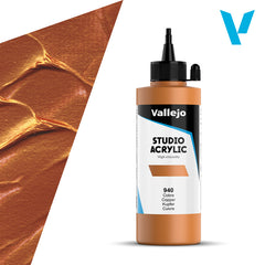 VALLEJO ACRYLIC STUDIO 940:200ML. COPPER