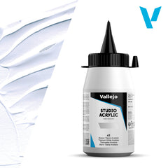 VALLEJO STUDIO 41-500ML. TITANIUM WHITE ANATASE