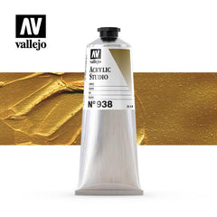 VALLEJO ACRYLIC STUDIO 38:125ML. GOLD - Al Masam Stationery LLC