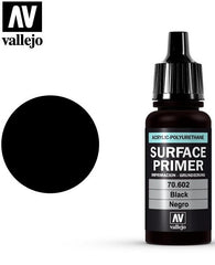 Vallejo SURFACE PRIMER 602-17ML. BLACK - Al Masam Stationery LLC