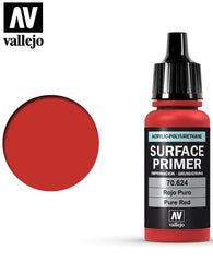 Vallejo Surface Primer 624-17ml. Pure Red