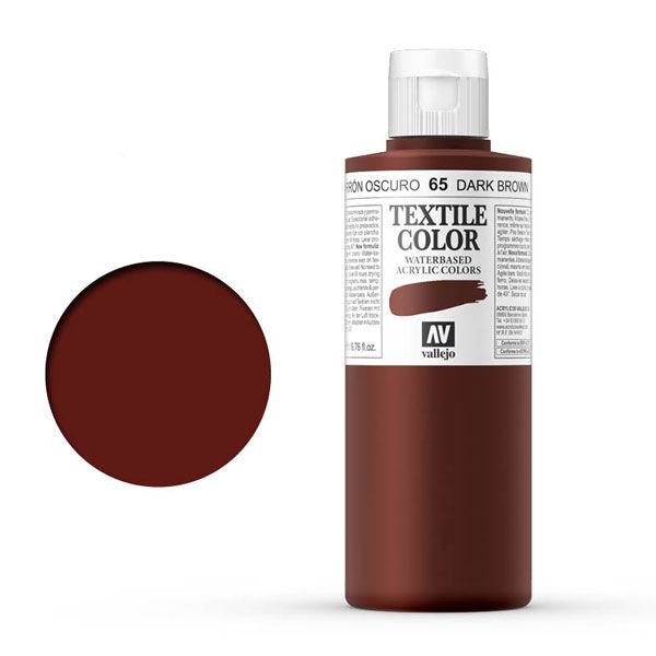TEXTILE COLOR 65: 200 ML. DARK BROWN
