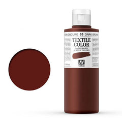 TEXTILE COLOR 65: 200 ML. DARK BROWN