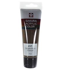 SAKURA ACRYLIC 75ML VANDYKE BROWN - Al Masam Stationery LLC