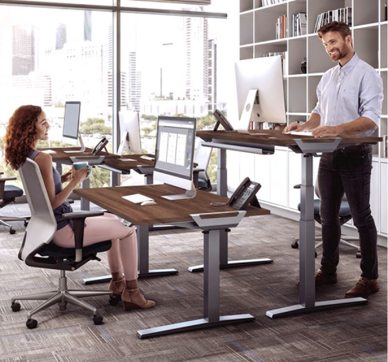 Fellowes Levado Work Top Size 1800Mm X 800Mm X 25Mm & Walnut Color - Al Masam Stationery LLC