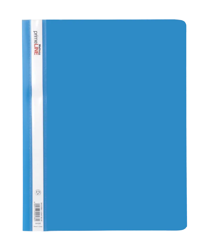 Atlas Thick PP A4 Flat File With Pocket Blue