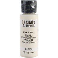 Folkart Enamel Gloss Acrylic Paints Warm White - Al Masam Stationery LLC