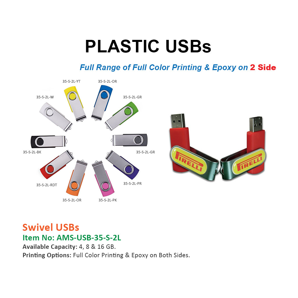 Swivel USBs Full Color - Al Masam Stationery LLC