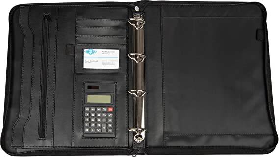 CONFERENCE FOLDER BLACK A4 RING MECH-WITH CALC Secondary image