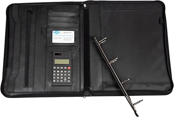 CONFERENCE FOLDER BLACK A4 RING MECH-WITH CALC - Al Masam Stationery LLC