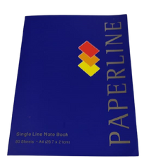 Paperline Soft Cover Single Line Notebook 80 sheets A4 Size