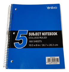 Enlivo 5 Subject Notebook