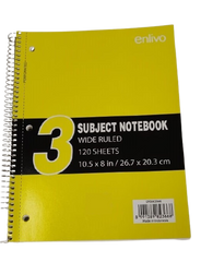 Enlivo 3 Subject Notebook